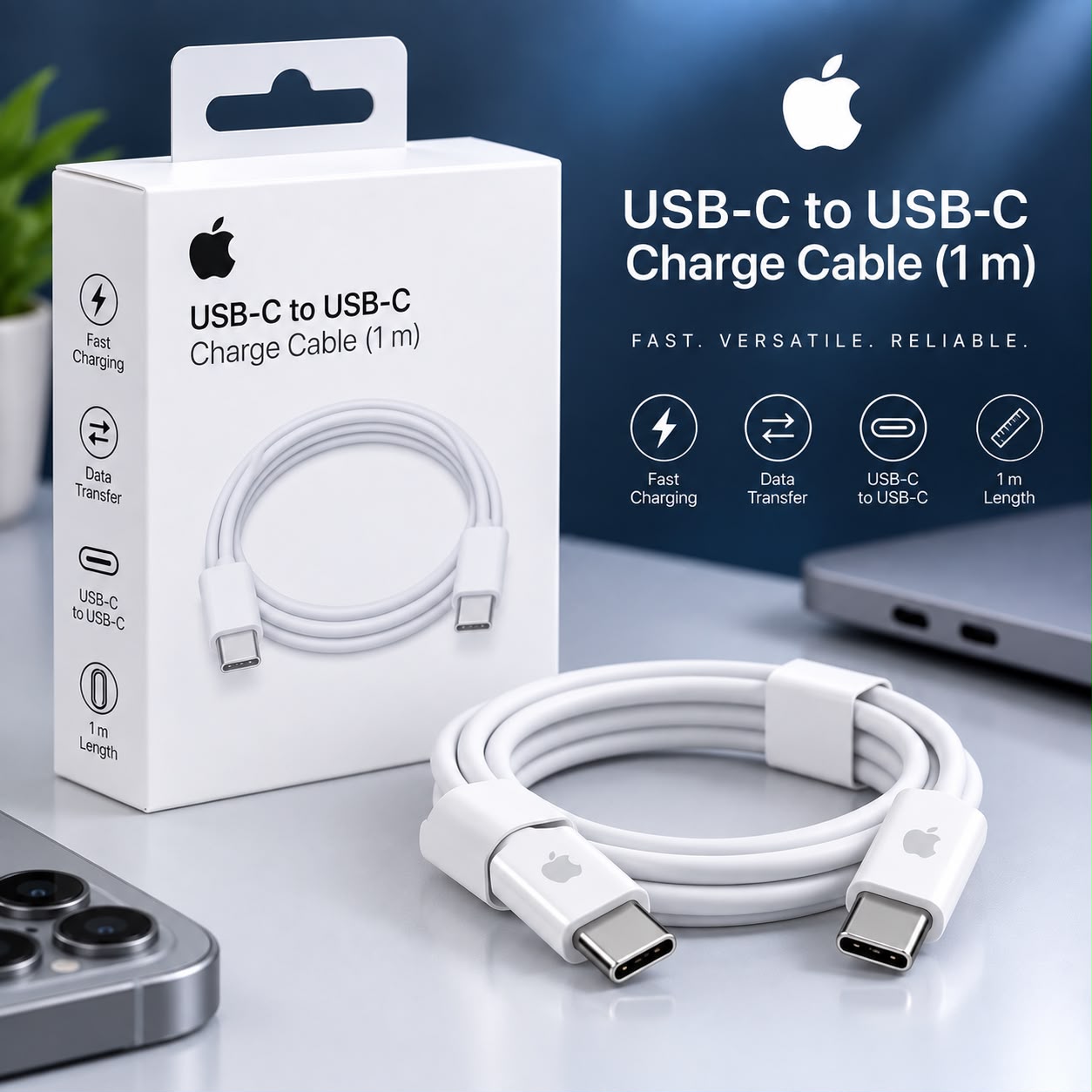 USB-C to USB-C Charge Cable (1 m)